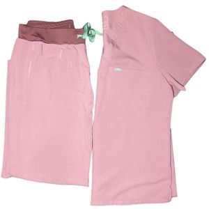 FIGS SCRUB SET - MINERAL MAUVE